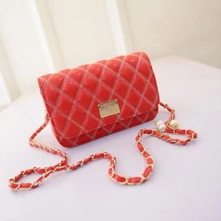 Faux-Leather Quilted Cross Bag | YesStyle Global