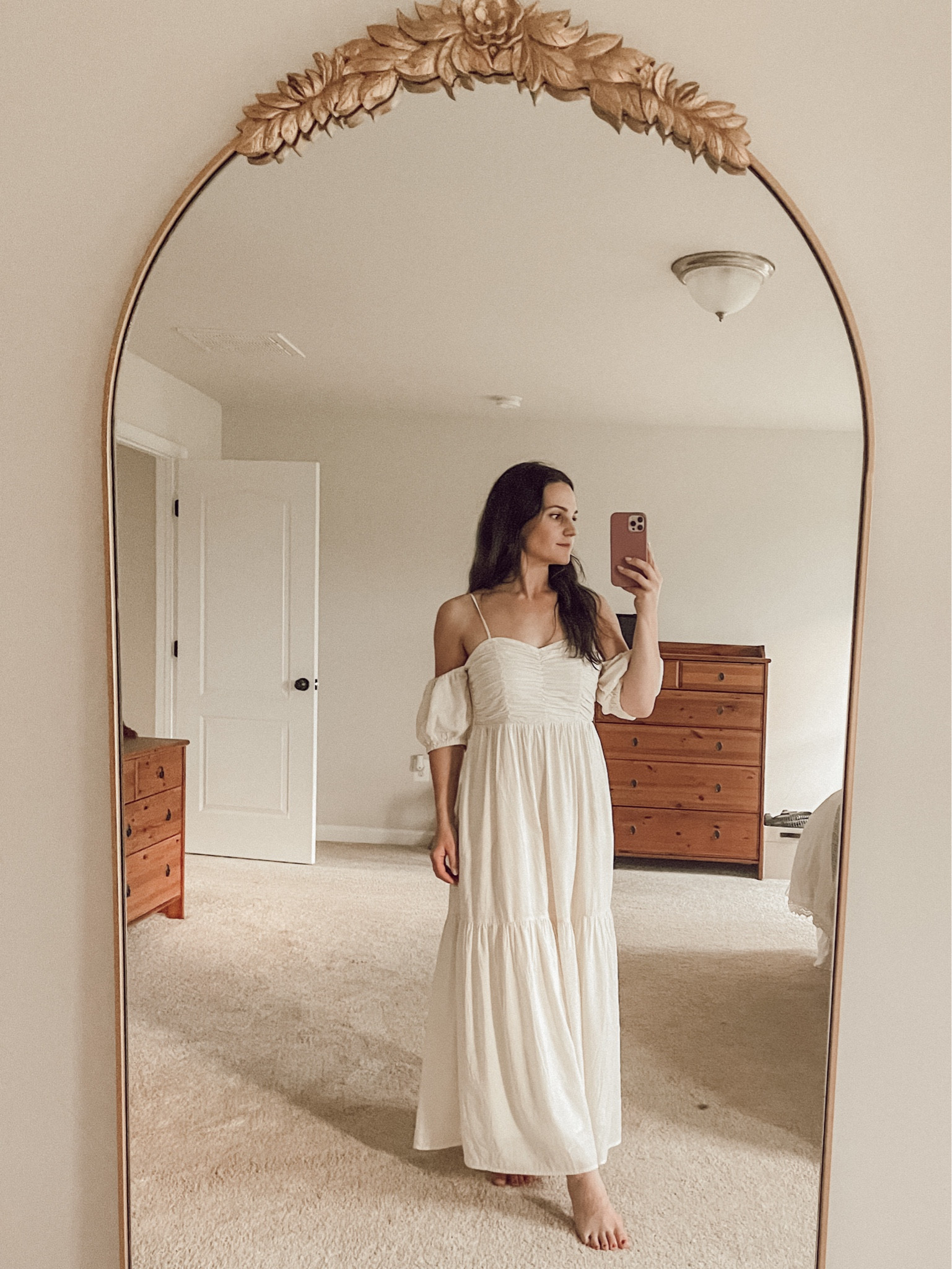 This sweet, romantic dress is a steal, and so comfortable 🥰🤍 

#LTKSeasonal #LTKFind #LTKunder50