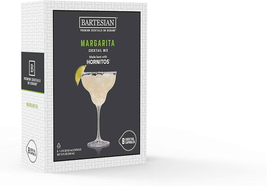 Bartesian Margarita Cocktail Mixer Capsules for Cocktail Machine – Home Bar Mixology Cocktails ... | Amazon (US)