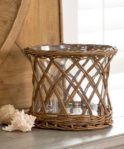 Park Hill Collection Natural Brown Large Willow Curved Bouquet Vase | Zulily