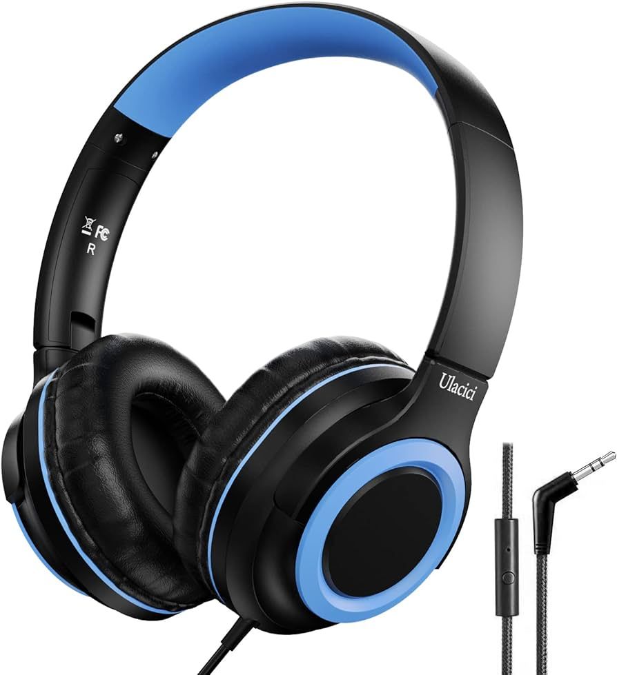 Kids Headphones,Kids Headphones for School, Kids Wired Headphones with Volume Limit of 94 db,Wire... | Amazon (US)