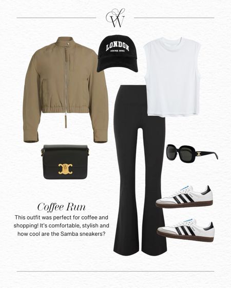 Easy coffee and shopping casual outfit! I take my usual XS in the bomber and tank
Spring break, vacation outfit, resort wear

#LTKtravel #LTKfindsunder100 #LTKstyletip