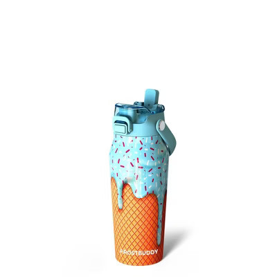 Frost Buddy 16oz Insulated Water Bottle with Straw & Chug Lid – Stainless Steel, Leak-Proof, 24-Hour Cold, Cup Holder Friendly (Blue Ice Cream) | Target