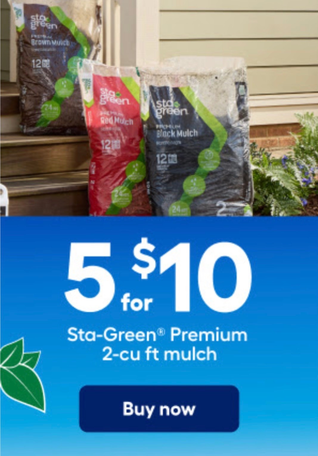 @lowes  Spring Mulch Sale! 5 bags for $10.00. 

#LTKHome #LTKSeasonal