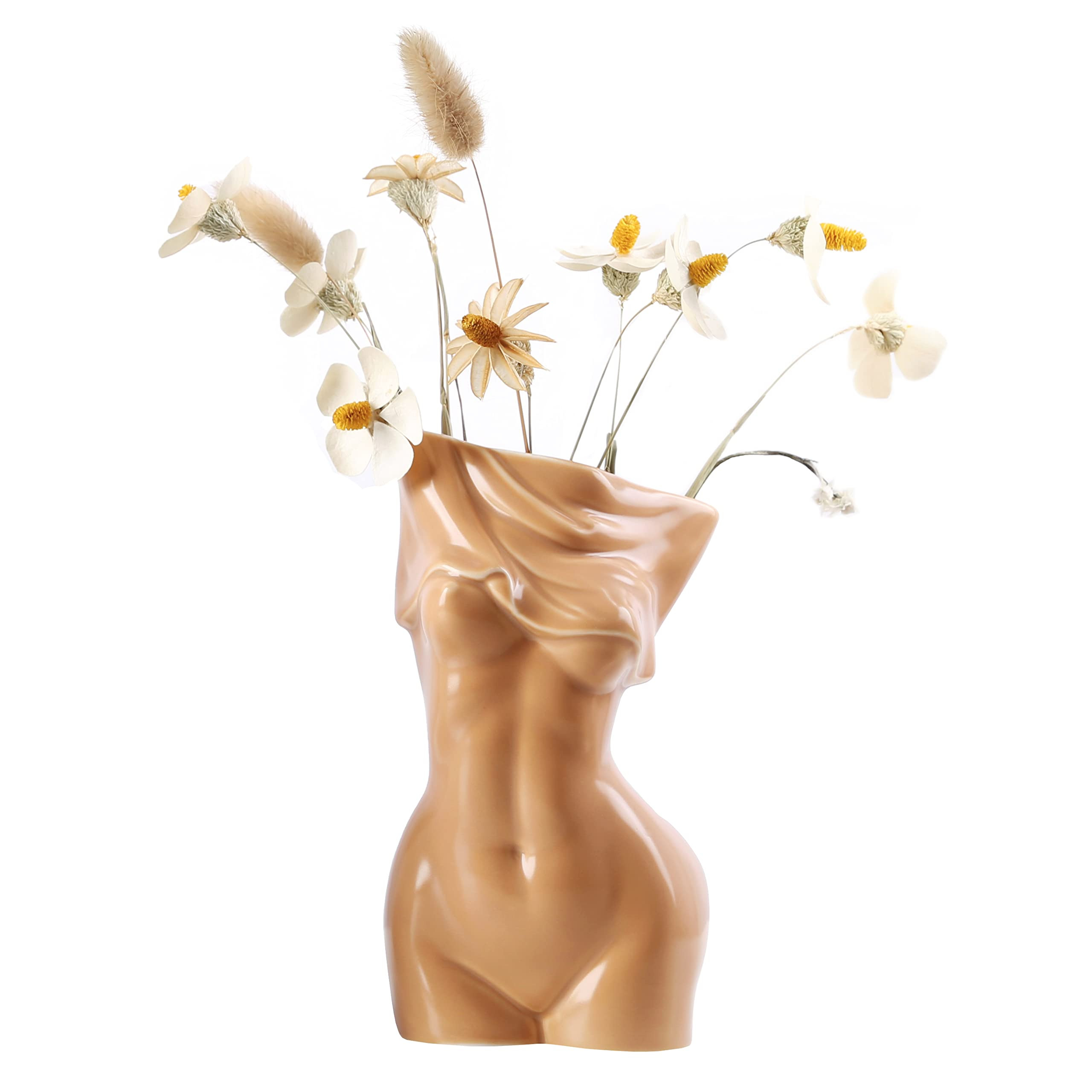 Feminine Body Vases,Feminine Curve Vases,Unique Undressing Look,Decorative Vases, Creative Floral... | Amazon (US)