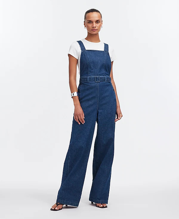 Denim Cross-Back Jumpsuit in Cason Wash | Madewell