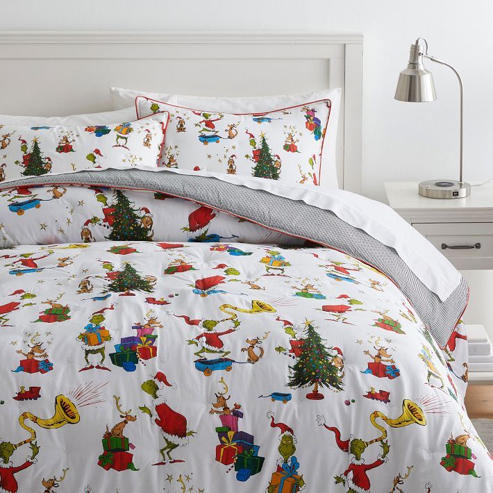 Dr. Seuss's The Grinch™ And Max™ Comforter & Sham | Pottery Barn Teen