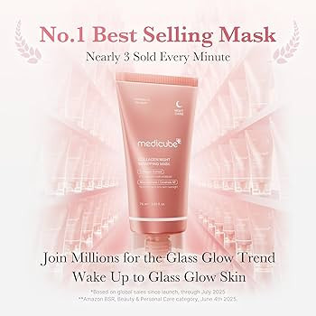 medicube Wrapping Mask Collagen Overnight Peel Off Facial Mask | Elasticity & Hydration Care, Red... | Amazon (US)