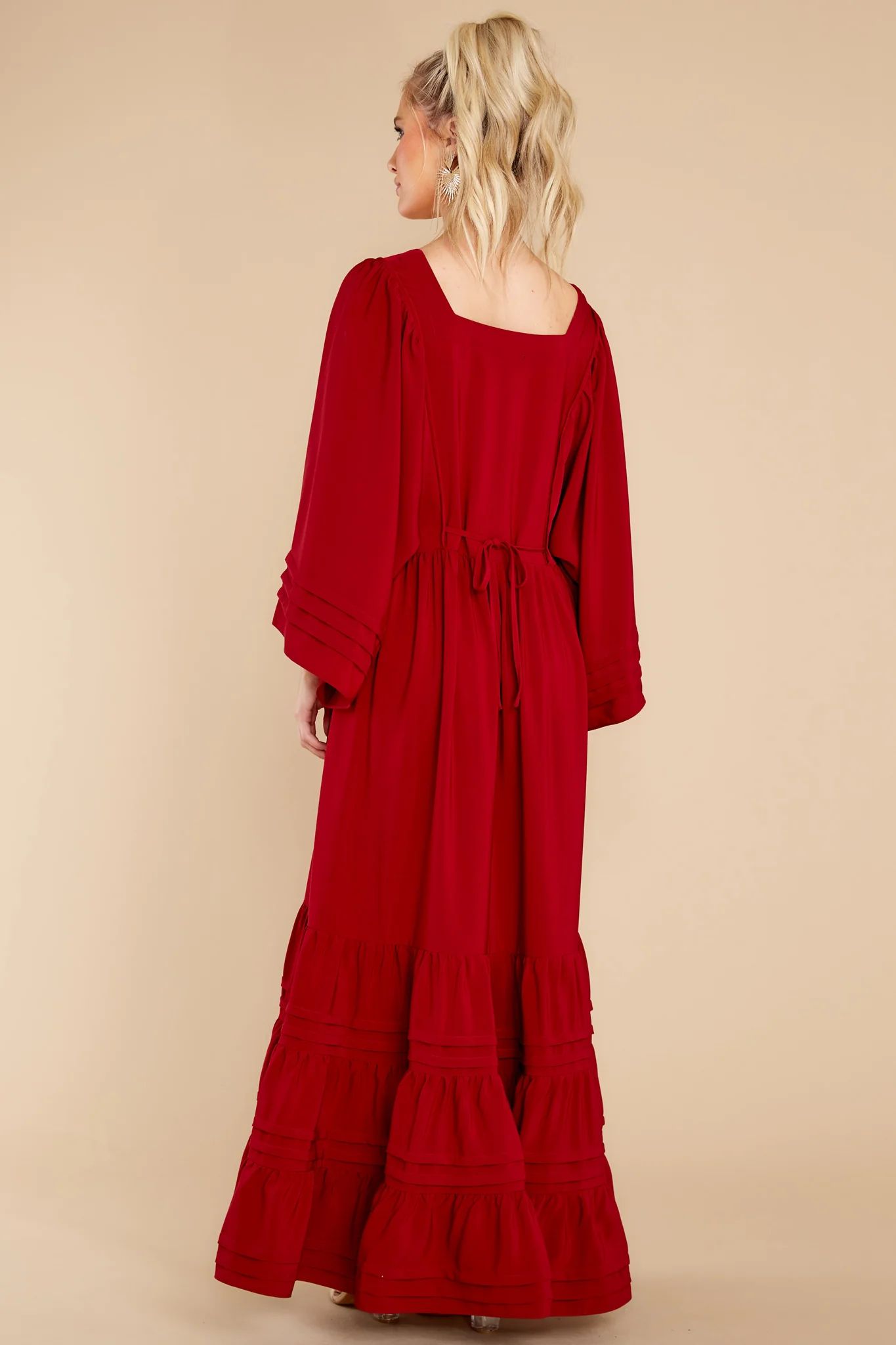 Clean Slate Burgundy Maxi Dress | Red Dress 