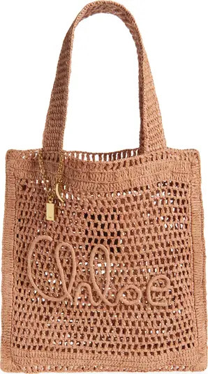 Chloé Summer Banana Crochet Raffia Tote Bag | Nordstrom | Nordstrom