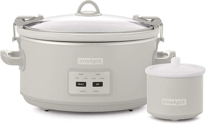 Crock-Pot 7 Quart Cook and Carry Slow Cooker with Touch Control, 4 Pre Programmed Settings, Remov... | Amazon (US)