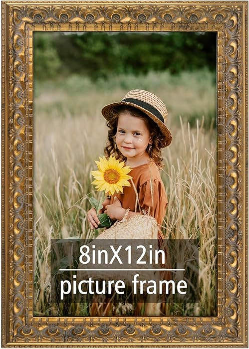 Frametory, 8x12 Picture Frame - Wall Display - Real Glass - Great for Wedding, Poster, Engagement... | Amazon (US)