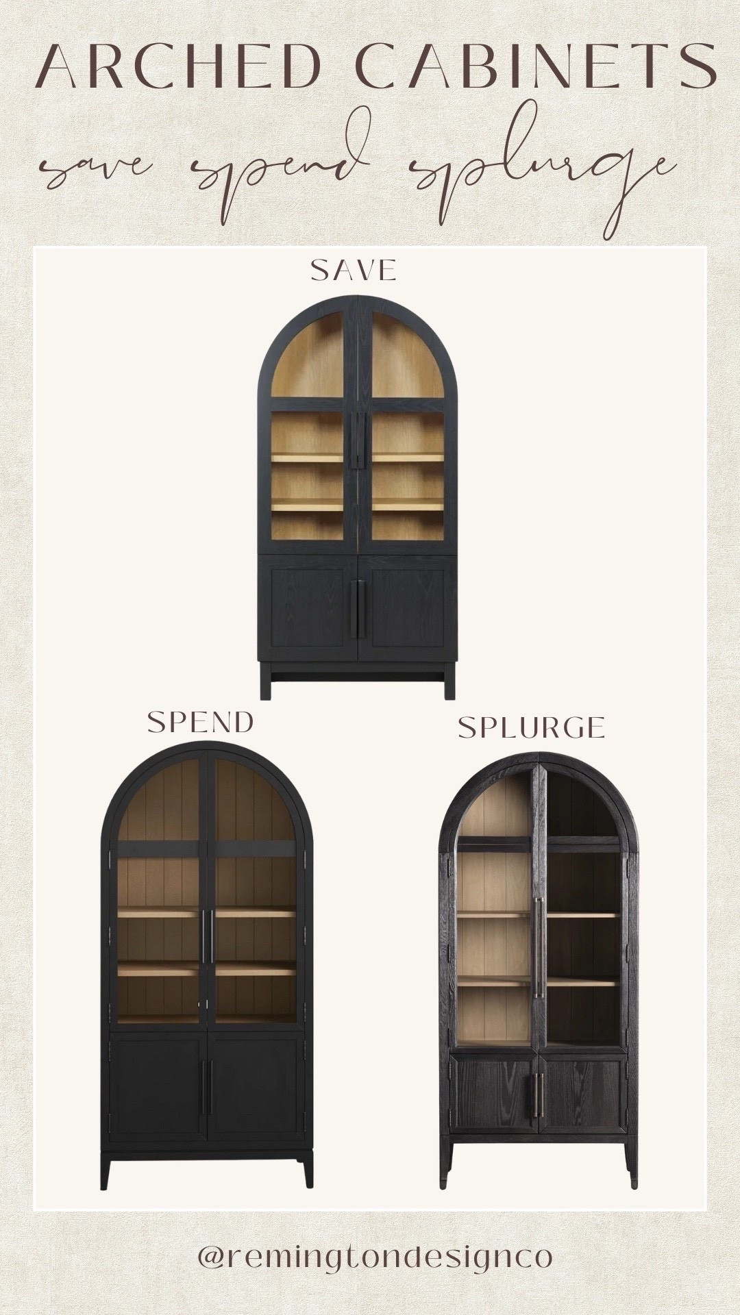 Arched cabinets I am loving! I included 3 options all at different price points 🙌🏼

Style tips - Cabinets - Arched cabinets #LTKStyleTip 

