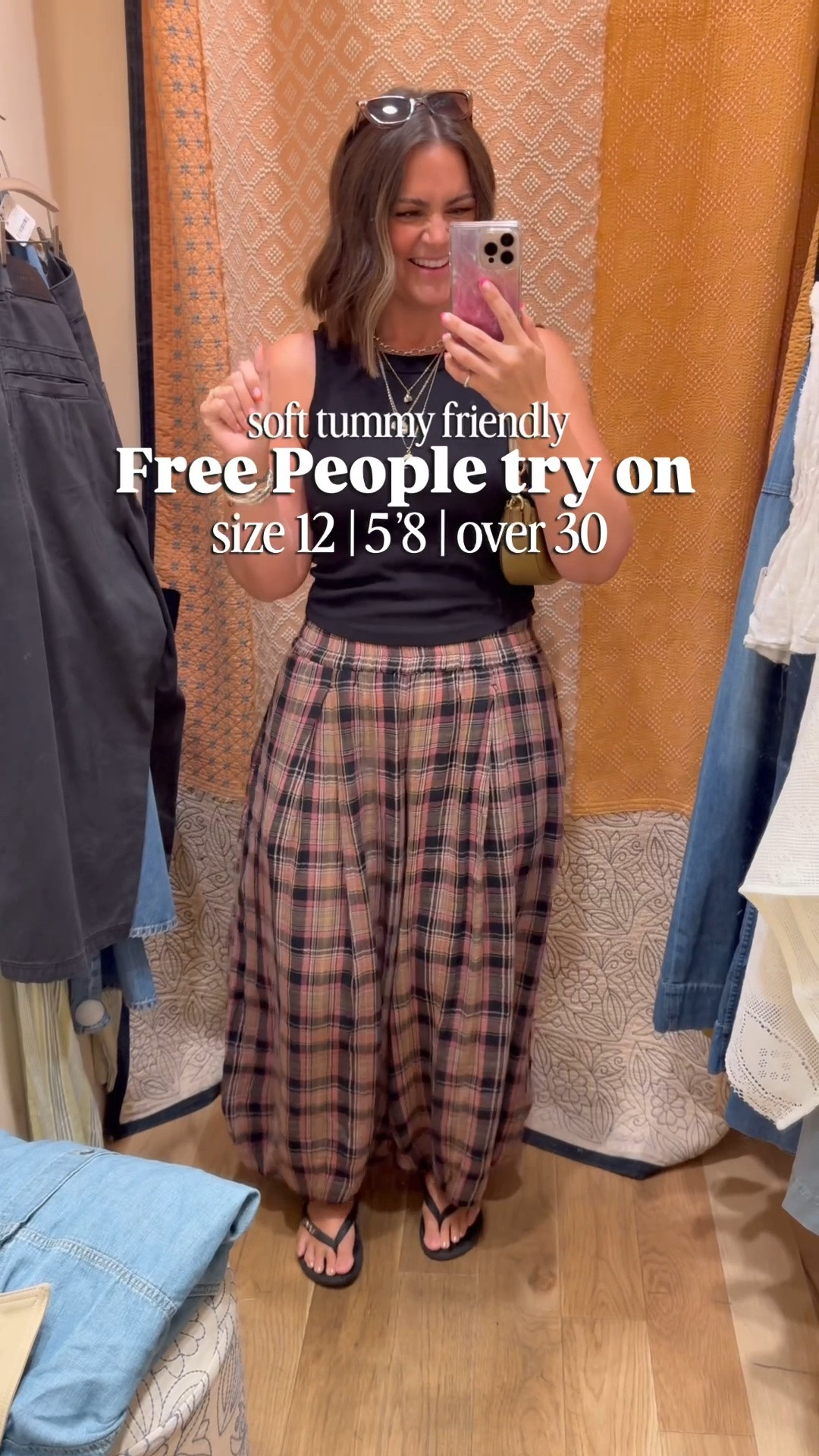 Free People try on!
Tops, large
Striped pants, medium
Striped set, large
Tie waist cropped jeans, large
Plaid pants, large
Denim jacket, medium

Size 12, midsize, millennial, summer outfits, fall transition outfits, fall style

#LTKstorytime #LTKMidsize #LTKootd