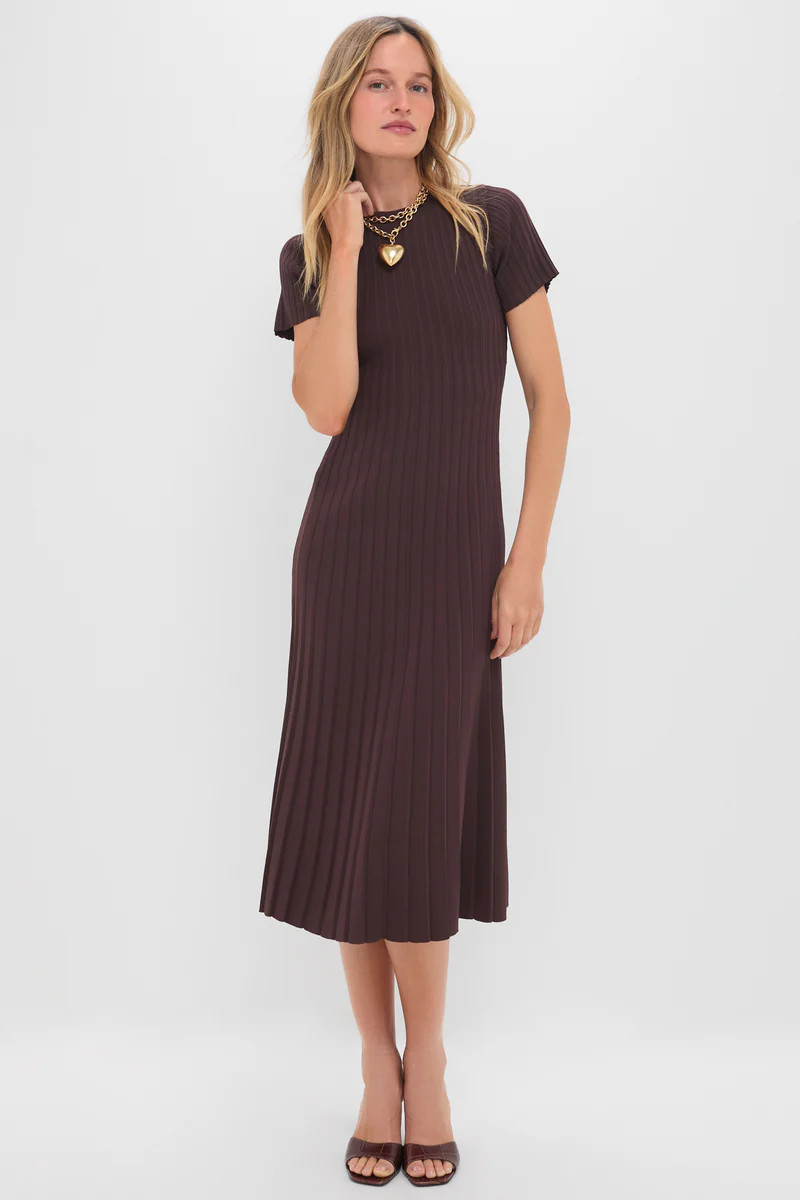 Chocolate Knit Murphy Swing Midi Dress | Tuckernuck (US)