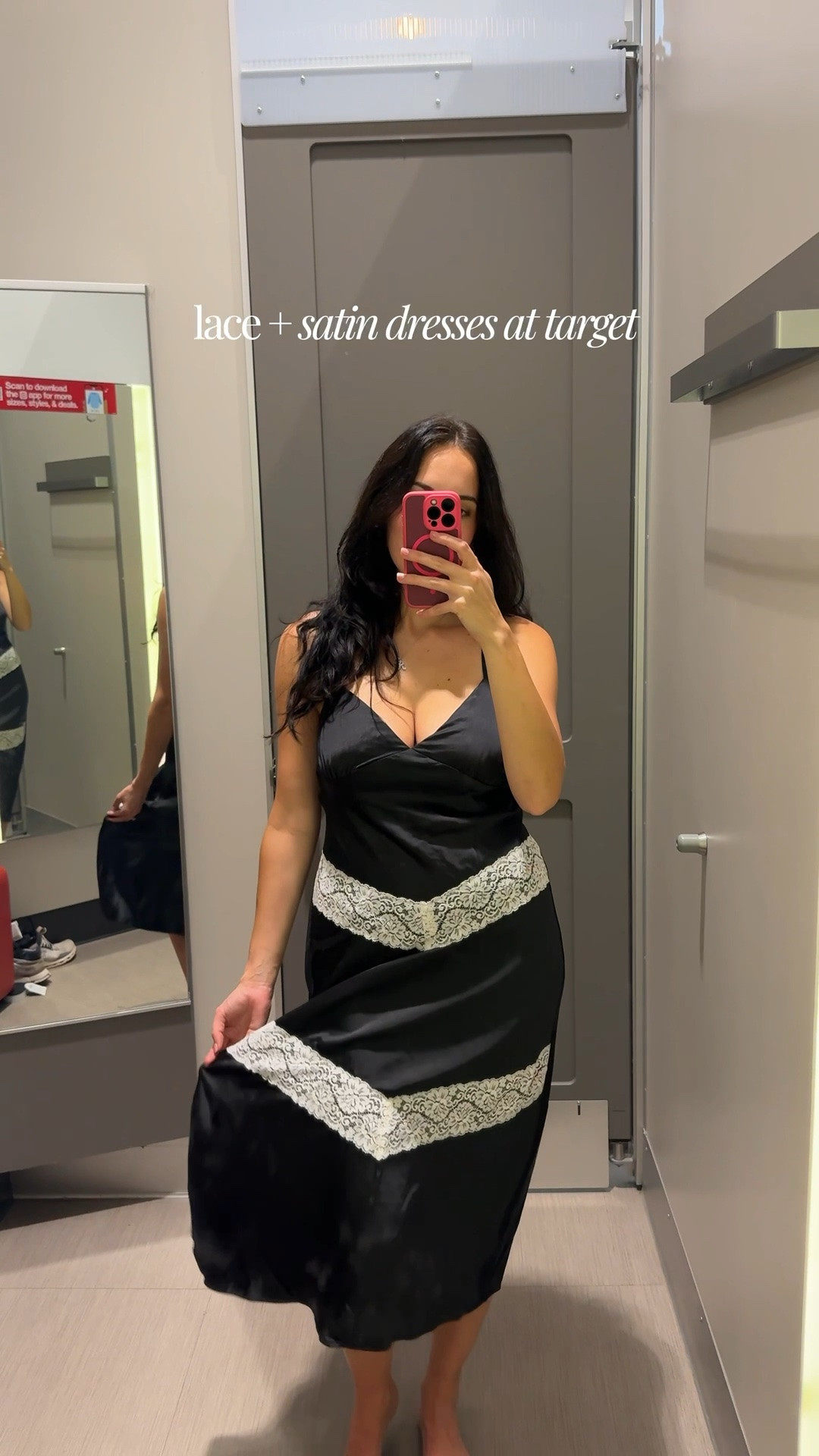 #lacedress #satindress #weddingguestdress #fallwedding #datenight