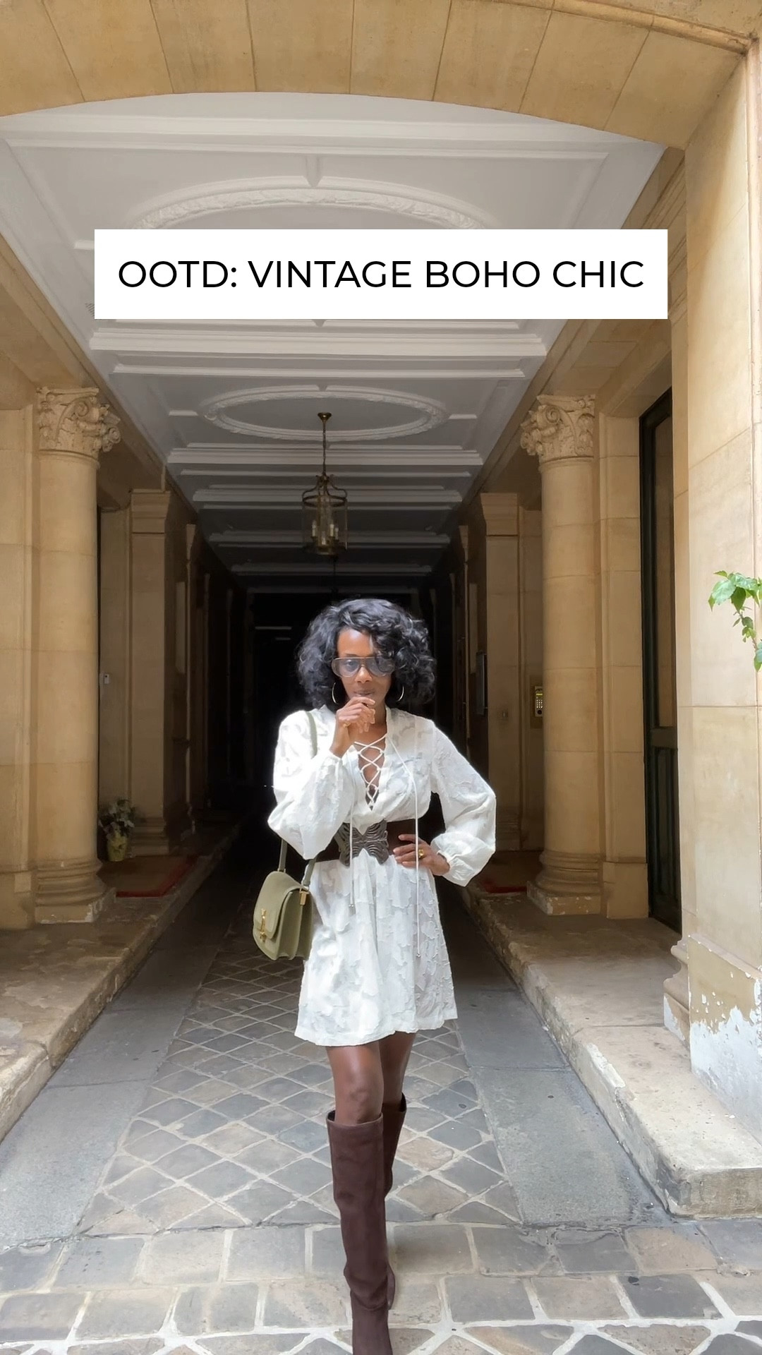 Flowy white brocade, suede details, and a little YSL magic — this is boho chic with a luxe twist.

Today’s look: a white vintage dress, belted with a vintage YSL suede butterfly belt, finished with gold hoops and brown suede boots from & Other Stories. The final touch? A YSL Solferino bag in olive green suede that pulls it all together. 

This ensemble is feminine, earthy, and timeless. 


#LTKStyleTip 

#LTKSaleAlert #LTKU