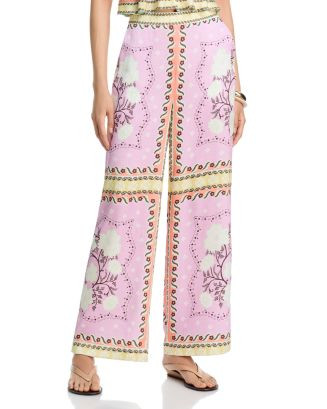 Scarf Print Wide Leg Pants - Exclusive | Bloomingdale's (US)