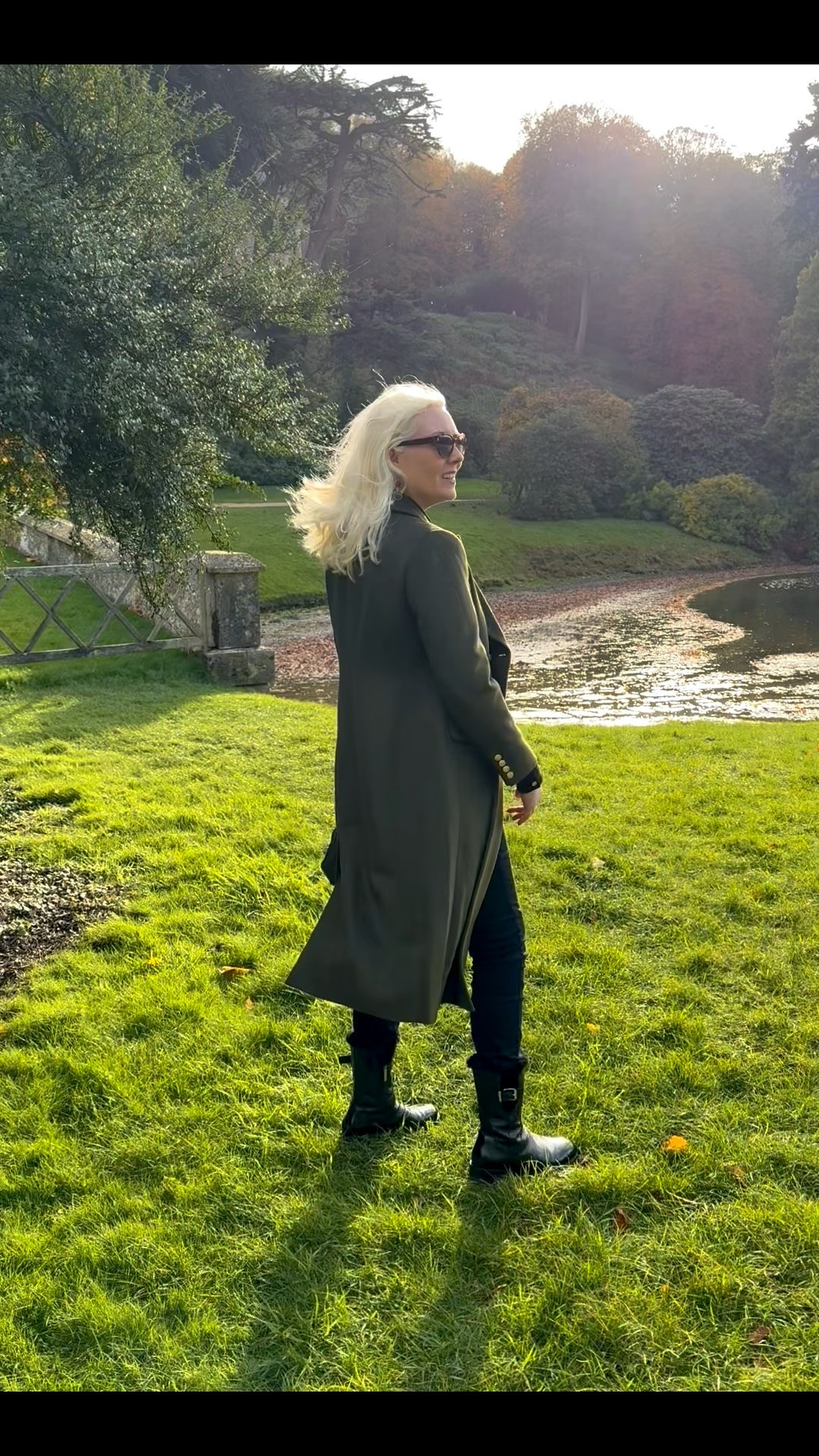 If my last coat look was inspired by Princess Margaret, this is a rock n’ roll look featuring the LK Bennett Natalia Green Wool Double Breasted Coat. With super soft material and military styling including gold buttons, I absolutely love this piece from their Ascot collection. Enjoy 15% off with my code: REBECCALIPKINAUTHOR15 which is valid on all full price styles at LK Bennett. 

Also wearing:

Black Patent Leather ‘Loch’ Short Faux Fur Lined Boots - Russell and Bromley, a style from AW24 so check my product list to see the brown version Loch style boots on sale at Brand Alley currently + similar new season boots!

Black Rib Roll Neck - Hobbs London 

Black Skinny Jeans - Calvin Klein from John Lewis 

Tortoiseshell Sunglasses - Ralph Lauren 

Mini Sophie Bag in Ivy Green Leather - Cambridge Satchel Company 

#LTKeurope #LTKautumn #LTKwinter
