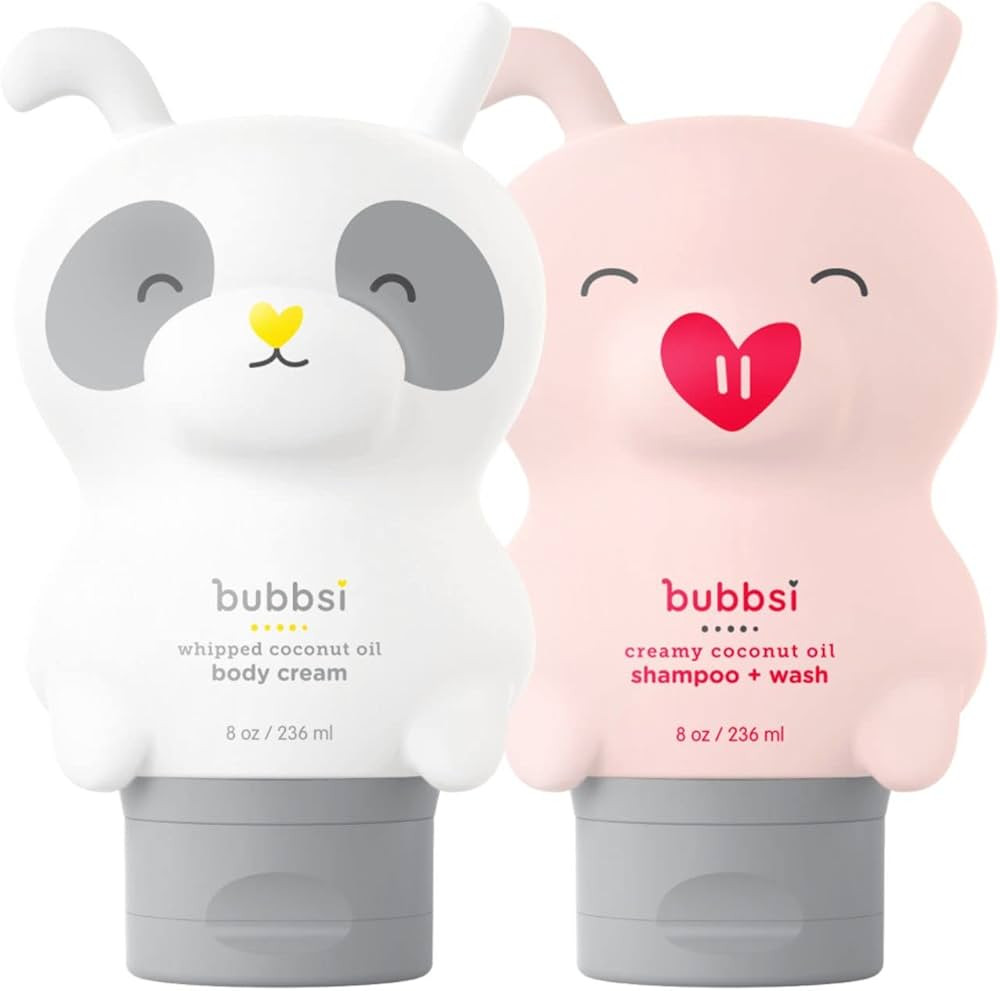 Bubbsi Baby Acne & KP Duo | Organic Coconut Oil Baby Wash & Baby Lotion | Light Natural Scent | W... | Amazon (US)