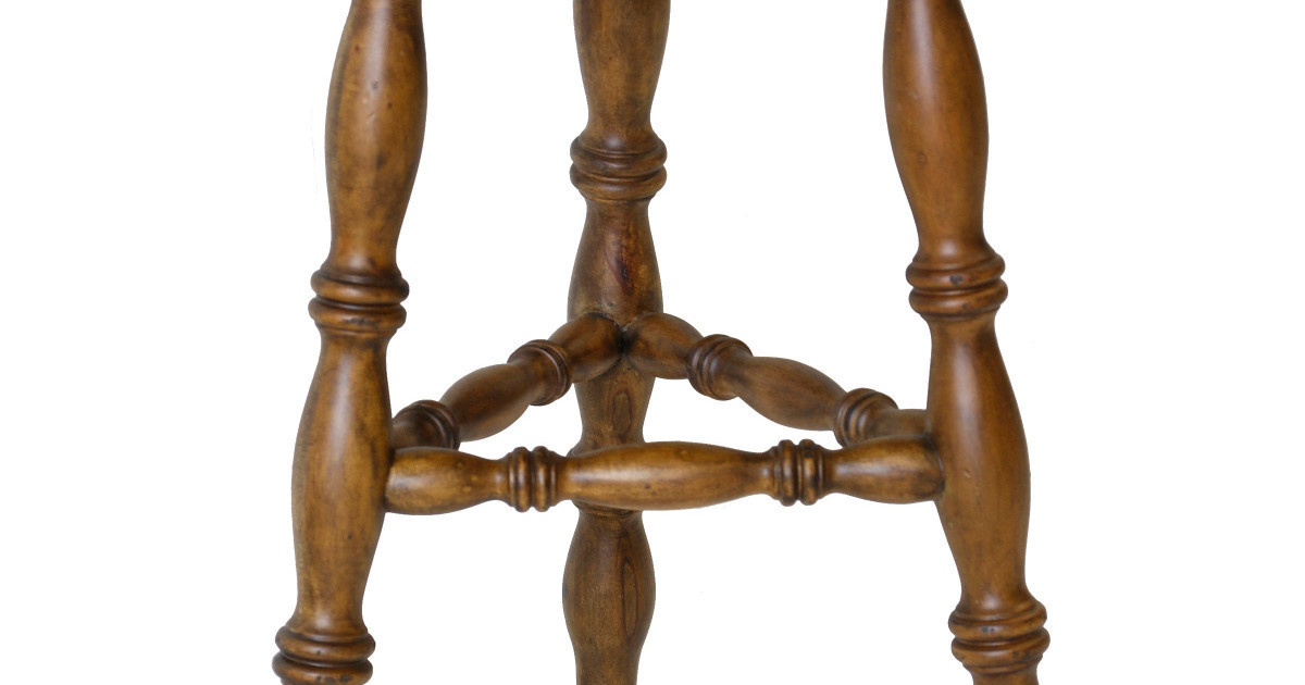 Lavinia Turned Leg Stool (short) | Magnolia