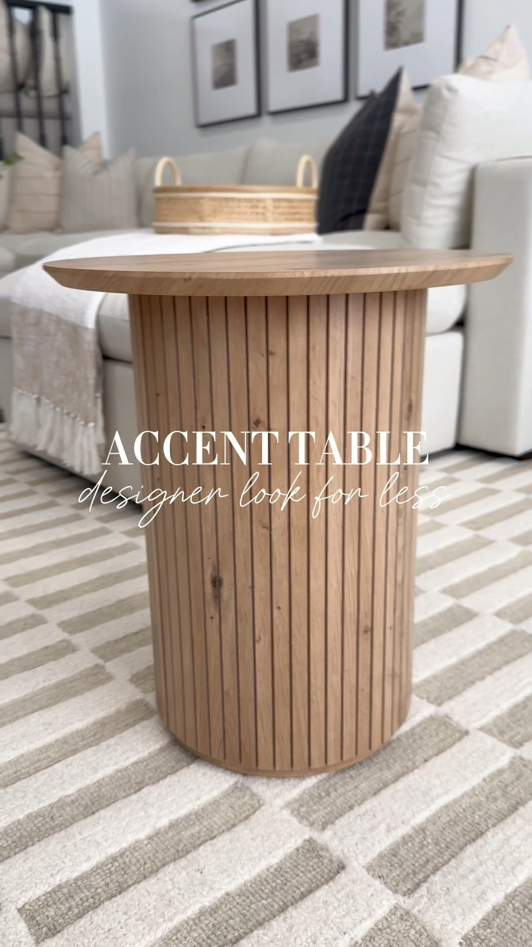 DESIGNER LOOK FOR LESS🙌🏼Elevate your home with this designer look for less! The ribbed base gives this accent table a modern look and the natural oak finish adds so much warmth. Right now this adorable table is ON SALE!

#accenttable #sidetable #oaktable #decor #homedecor #homeaccents #livingroomfind #table #homedecor

#LTKHome #LTKSaleAlert