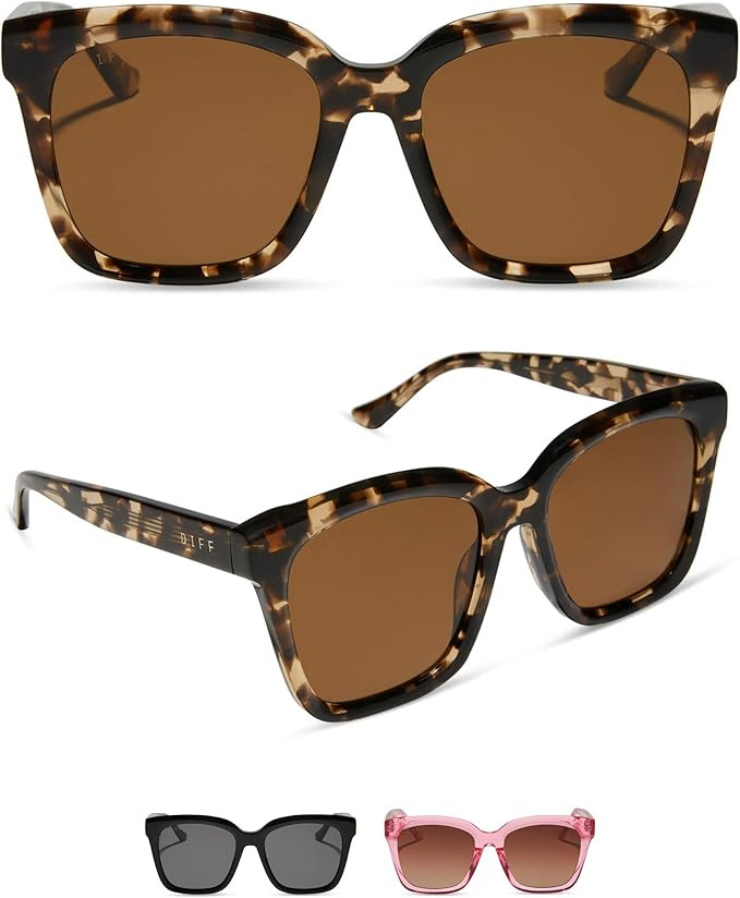 DIFF Meredith Oversized Square Sunglasses for Women UV400 Protection | Amazon (US)