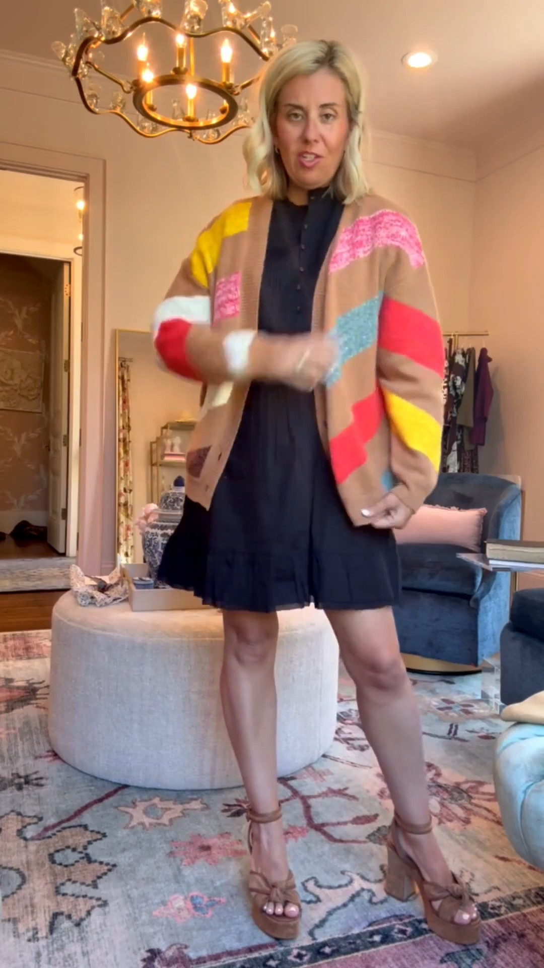 Leave it to Cleobella to give us the perfect LBD!! 

Dress - small
Cardigan - xs
Heels - 8 tts 

*code CBMIX15 at Cleobella