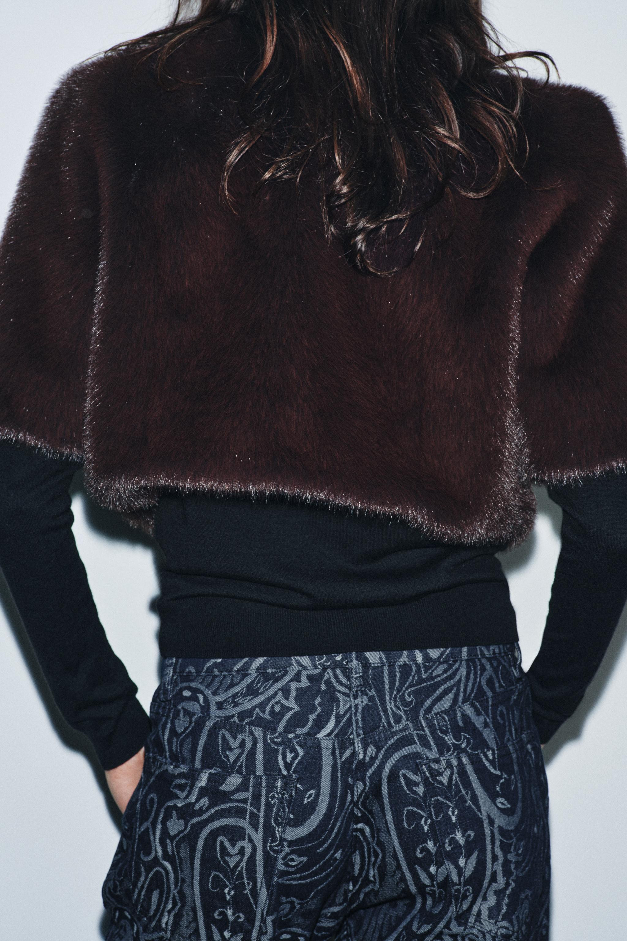 ZW COLLECTION LIMITED EDITION FAUX FUR JACKET | Zara US