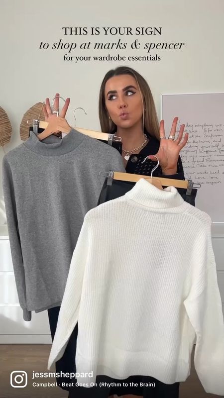 This is your sign to shop at marks and spencer for your wardrobe essentials - they’ve got some really fab staple pieces for under £40 like the cream knit, it’s only £29.50 and soooo soft. M&S haul! 

#LTKeurope #LTKCyberweek #LTKunder100
