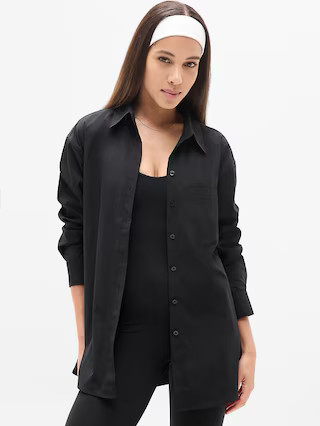 Midday Relaxed Poplin Shirt | Athleta