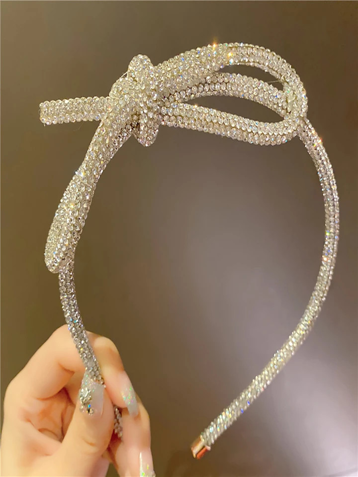 Rhinestone Bow Decor Headband | SHEIN