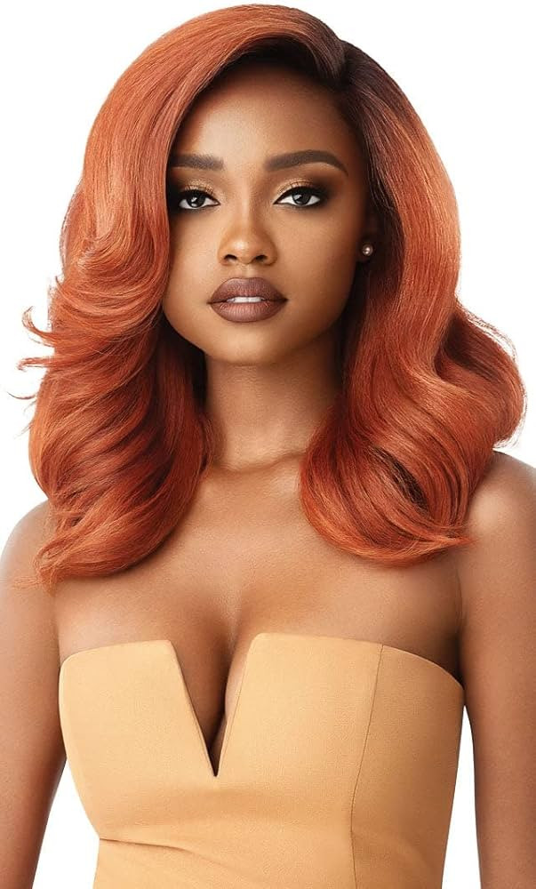 Outre Neesha Soft & Natural Synthetic Swiss Lace Front Wig NEESHA 202 (1B) | Amazon (US)