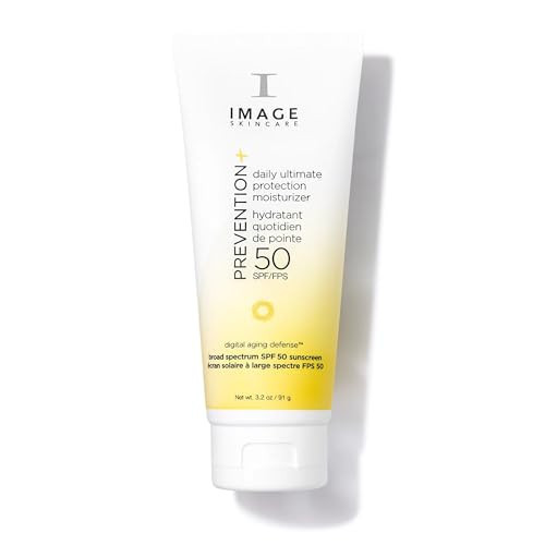 IMAGE Skincare PREVENTION+ Daily Ultimate Protection Moisturizer, SPF 50 Face Sunscreen Lotion, Zinc Oxide, Blendable with No White Cast, 3.2 oz | Amazon (US)