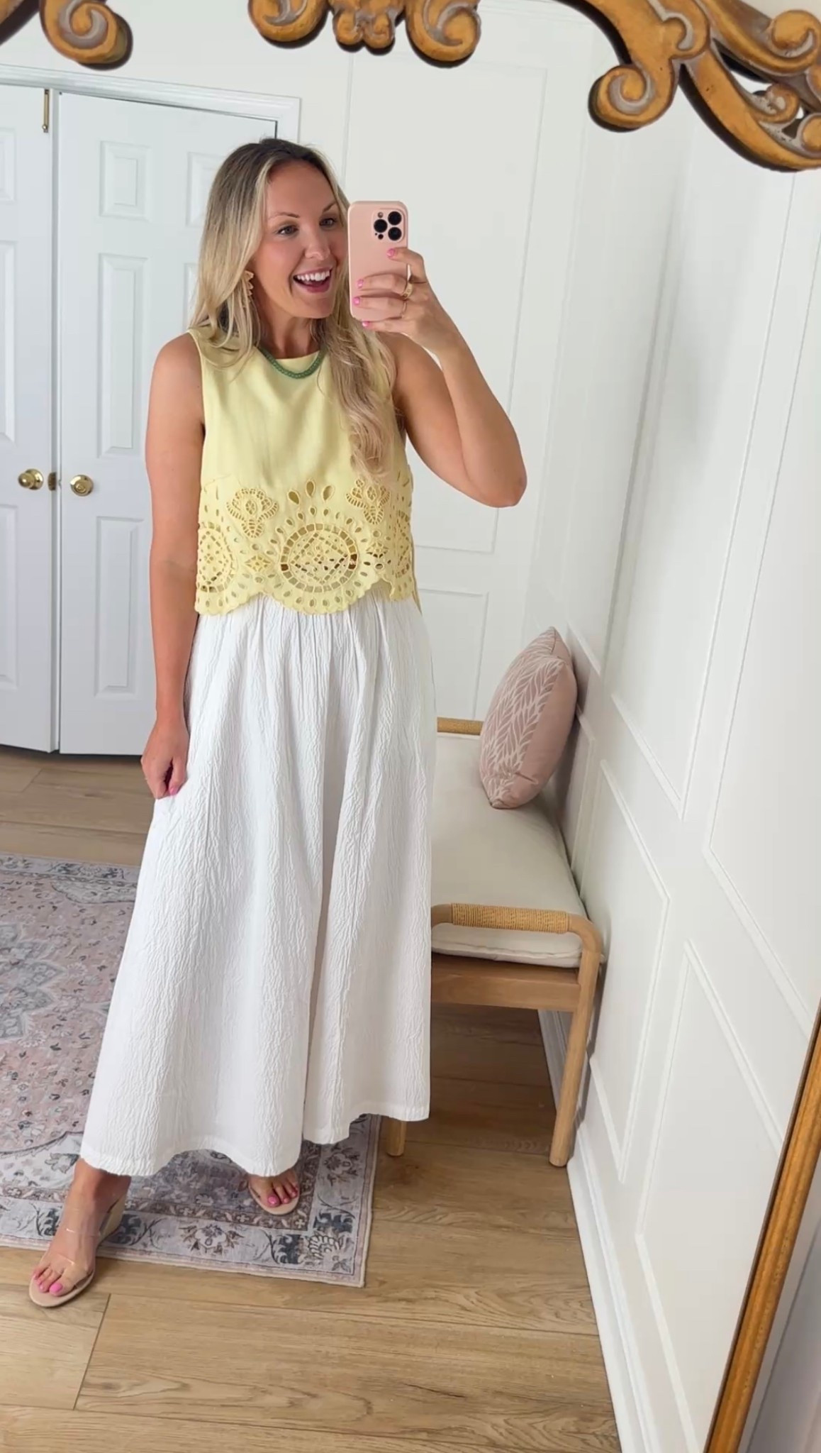 Maxi skirt and embroidered top - summer outfit - vacation outfit 

#LTKMidsize #LTKSeasonal #LTKStyleTip