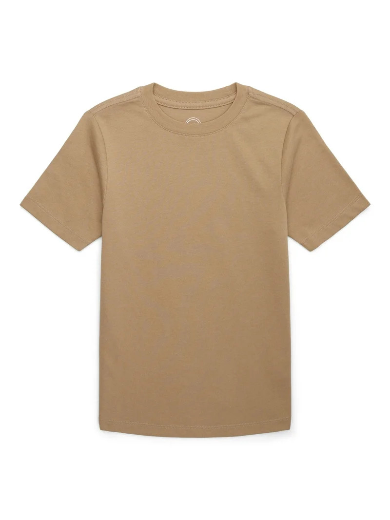 Wonder Nation Boys Kid Tough Tee with Short Sleeves, Sizes 4-18 & Husky | Walmart (US)