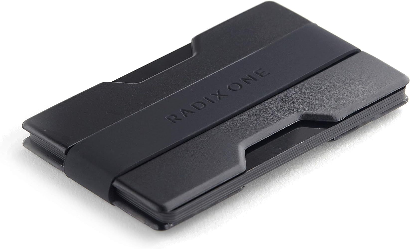 Radix One Slim Wallet (Black/Black) - Minimalist Ultralight Thin Polycarbonate Money Clip | Amazon (US)