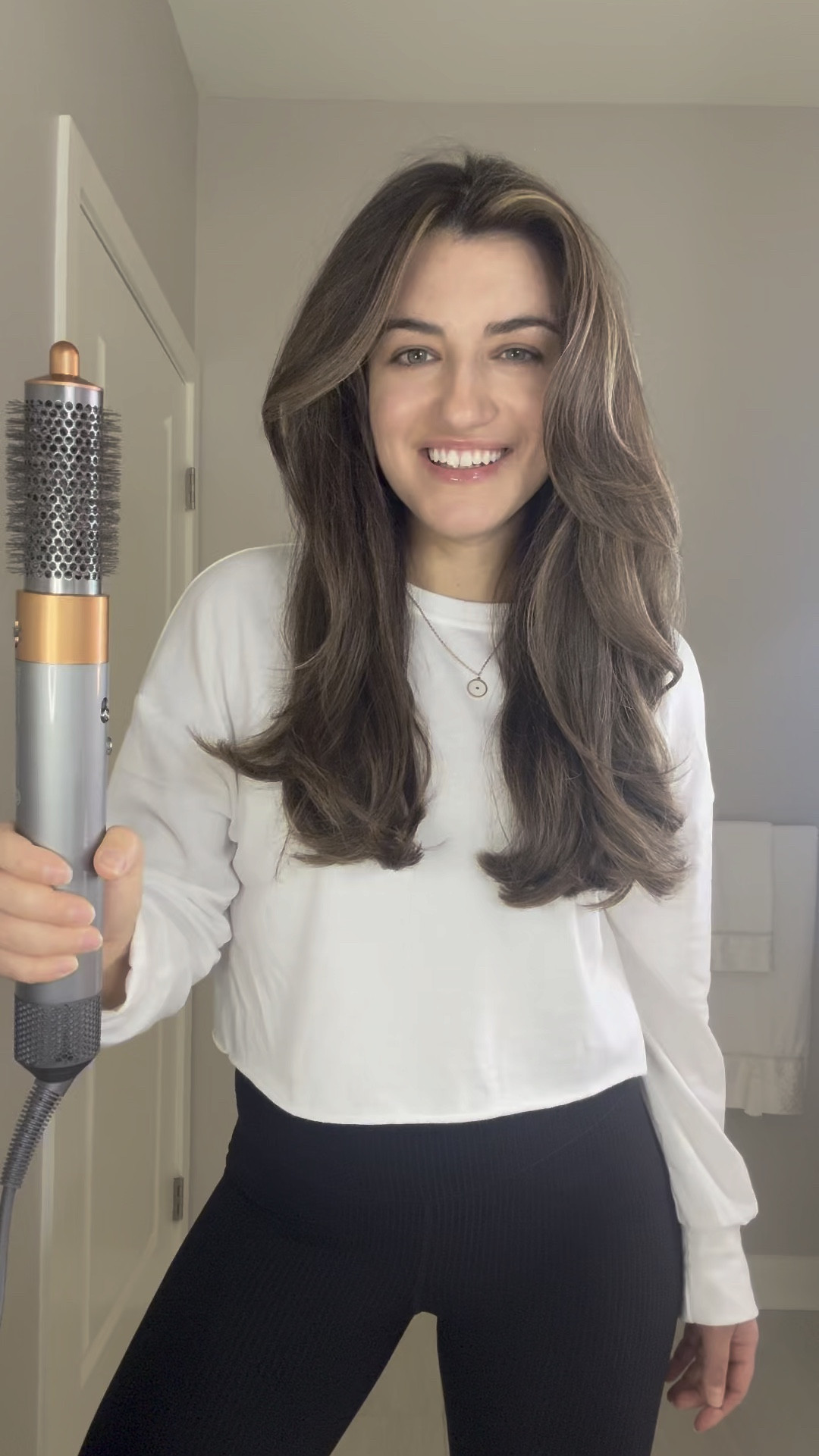 Save to recreate! 🤍 Everything I used linked in my bio under “shop my feed”. Here’s exactly how I got this look:
-spray @unite_hair detangler, we need zero knots when using rollers 
-heat protector, @chihaircare iron guard 
-I love when big soft hair looks extra shiny, so apply @oribe super shine moisturizing cream 
-blow dry 95% of the way, since we’re using the round brush attachment we want the hair almost fully dry
-section hair and add @colorwowhair XL bombshell volumizer
-go through with round brush, watch video for technique! Hold at bottom for 15 seconds on heat, then 10 second cool shot
-add @mykitsch thermal rollers and clip. I use 2 packs with the biggest on the bottom, medium in middle and top, the smallest one for my fringe. 
-remember to apply mousse for each section
-wait about 20 minutes, release curls
-I applied @kenraprofessional volume spray on the very front pieces only
.
@ultabeauty 
#hair #hairstyle #hairstyles #haircolor #hairideas #hairtutorial #haireducation #hairtransformation #hairrollers #hairrollertutorial #blowout #blowoutstyles #dyson #dysonhair #dysonairwrap #dysonairwrapstyler #airwrap #airwraptutorial #rollerstutorial #blowouthair #chihaircare #longhairstyles #bighair #mykitsch #mydyson #colorwowhair #unitefamily #unitehair #kenra #oribeobsessed

#LTKVideo #LTKstyletip #LTKbeauty