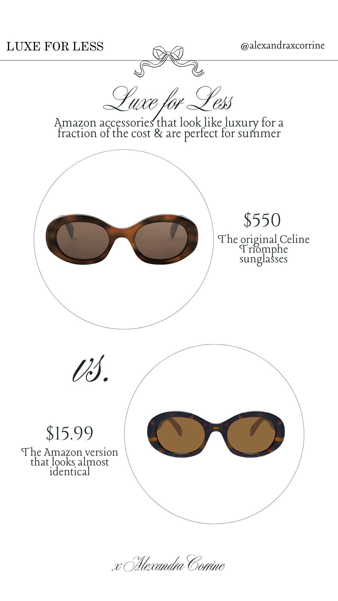 Amazon accessories that look like luxury for a fraction of the cost & are perfect for this upcoming summer 🥂🤍🦪

Luxury for less, bougie on a budget, Amazon accessories, summer accessories, designer for less, chic summer style, sunglassess

#LTKSeasonal #LTKSaleAlert