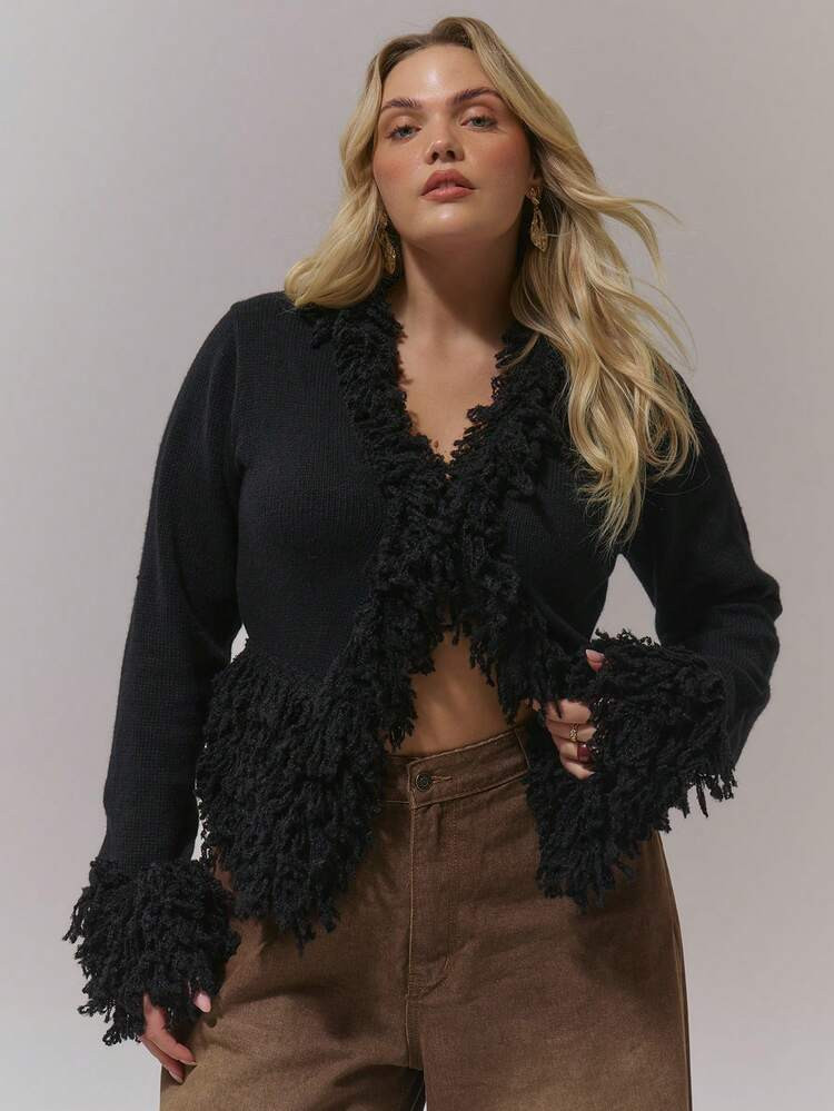 MUSERA Plus Size Cardigans/Spring Sweater Valentines Day | SHEIN