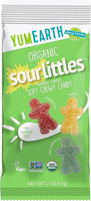 YumEarth Organic Sour Littles Chewy Candy - Allergy Friendly (Top 9 Free), No Artificial Dyes or ... | Amazon (US)