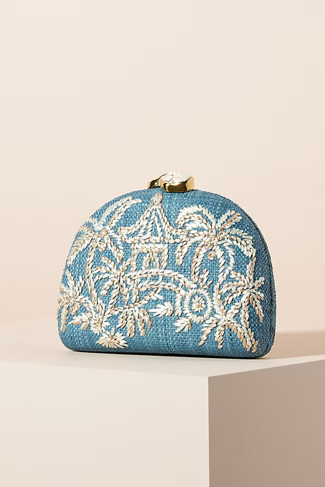 Ariella Embroidered Clutch | Anthropologie (US)