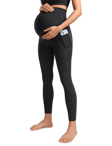 CRZ YOGA Womens Butterluxe Maternity Leggings with Pockets Over The Belly 25" - Workout Active Yo... | Amazon (US)