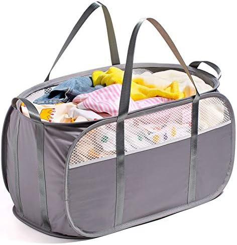 Fenlosi Tear Proof Pop Up Laundry Hampers, with Strong Handles Laundry Hamper, Easy to Carry & Go... | Amazon (US)
