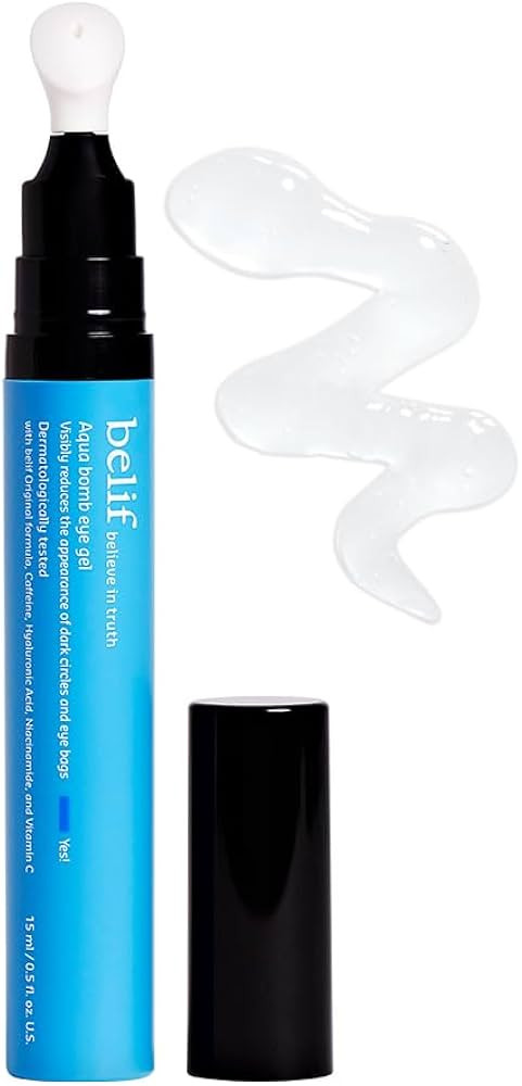 belif Aqua Bomb Cooling Eye Gel - Caffeine & Hyaluronic Acid for Puffiness & Hydration, Niacinami... | Amazon (US)