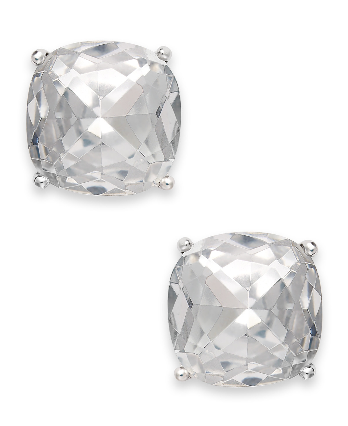 Kate Spade New York Square Stud Earrings - Silver | Macy's