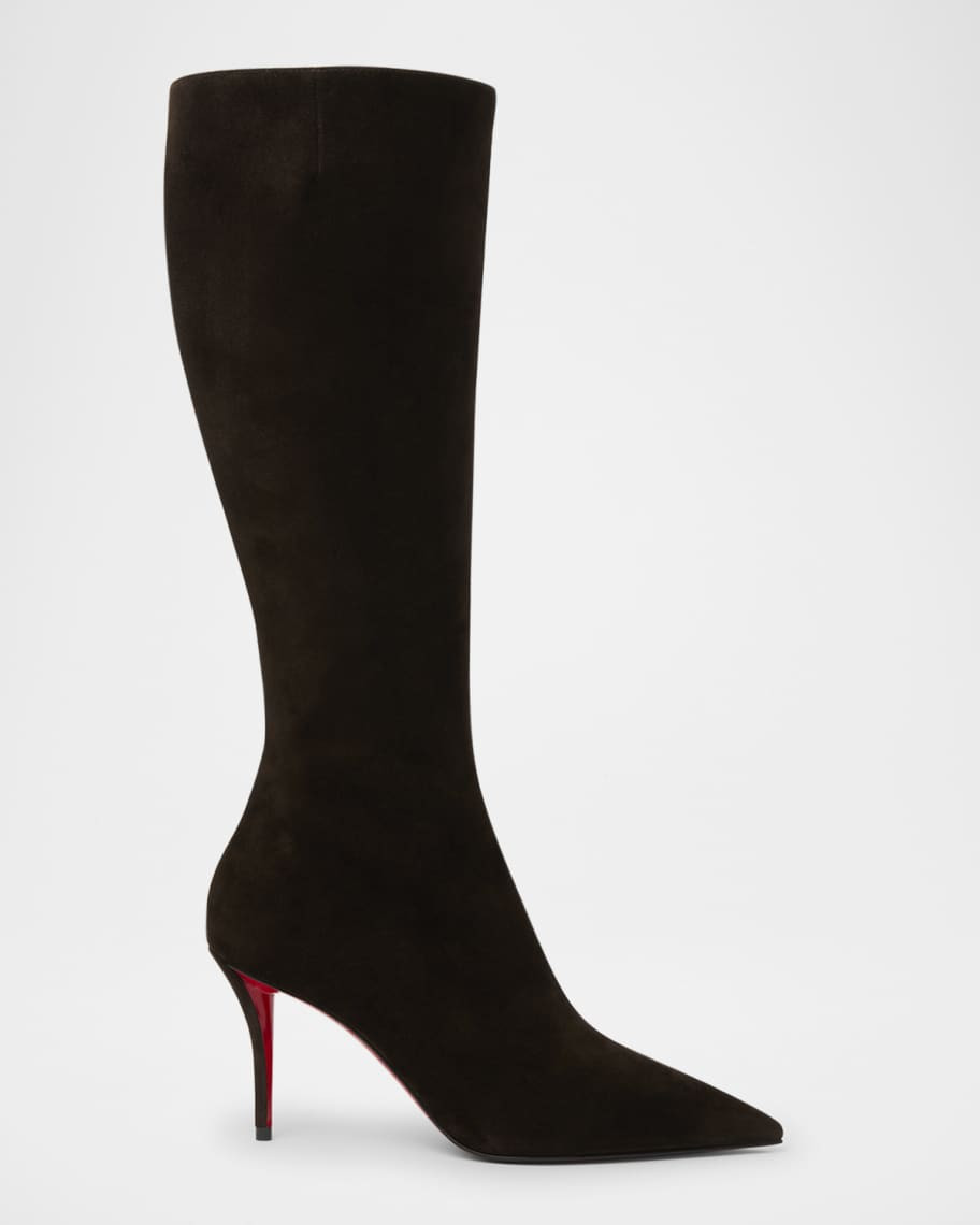 Christian Louboutin 80mm Miss Z Knee-High Boots | Neiman Marcus
