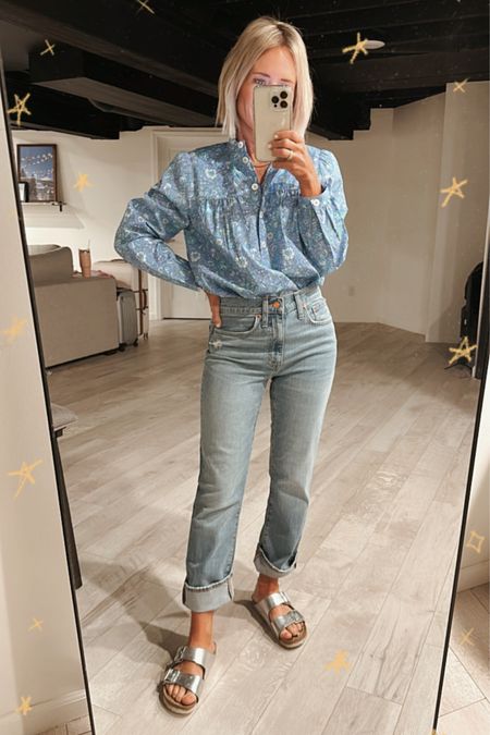 Jcrew, on sale, Use code Addtobag 
Top in true size xs
Jeans tts in 24 regular
Spring outfit, vacation outfit 

#LTKshoecrush #LTKsalealert #LTKstyletip