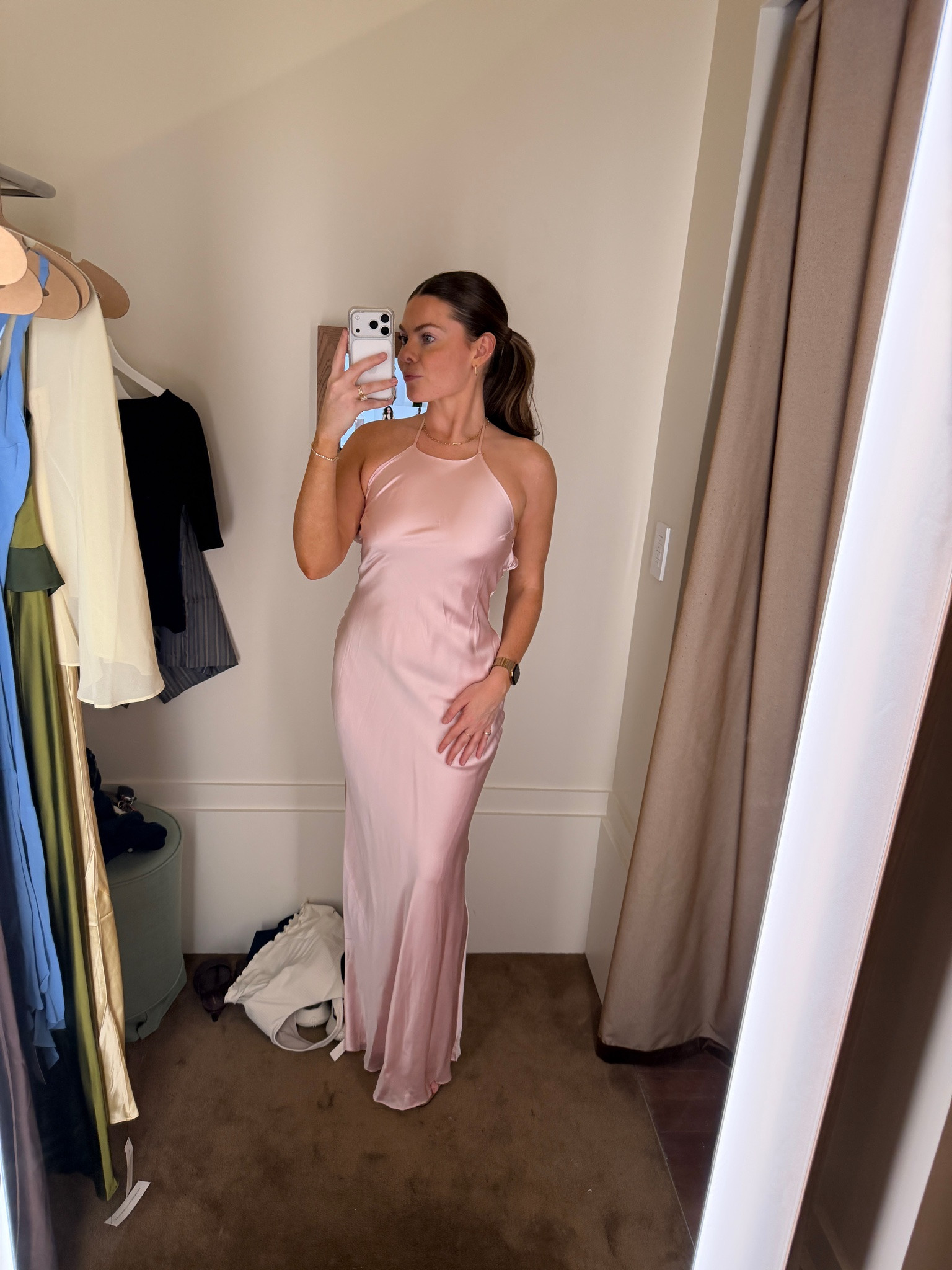 Light pink silk wedding guest dress

#LTKootd #LTKgrwm #LTKdayinmylife