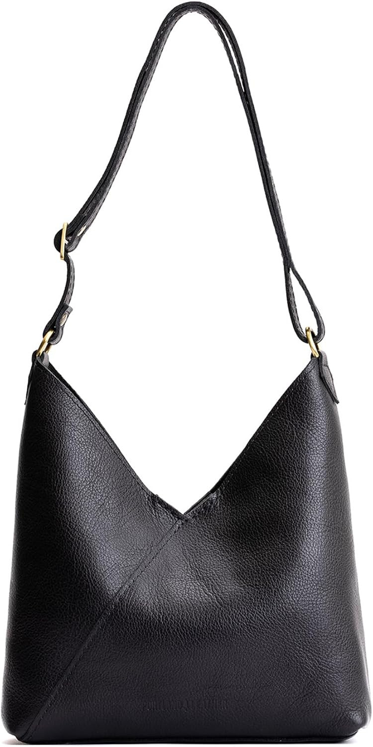 Portland Leather Goods Naomi Shoulder Bag - Handmade Slouchy Crossbody Bag | Amazon (US)